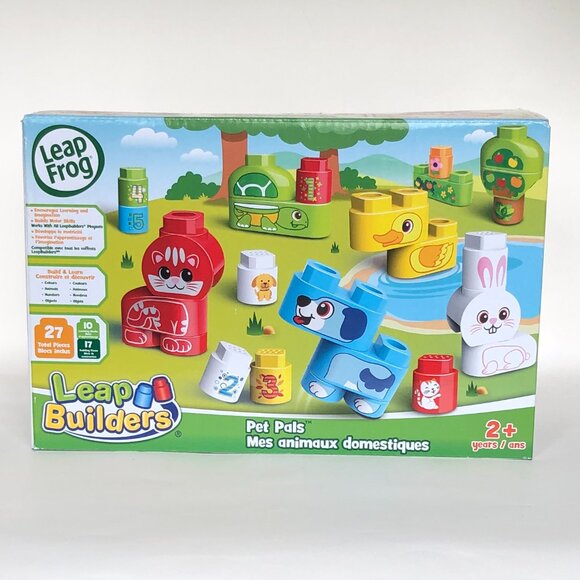 Leapfrog Leap Builders Blocks Pet Pals 27 Pieces For Age 2+ New in Box - Picture 13 of 16